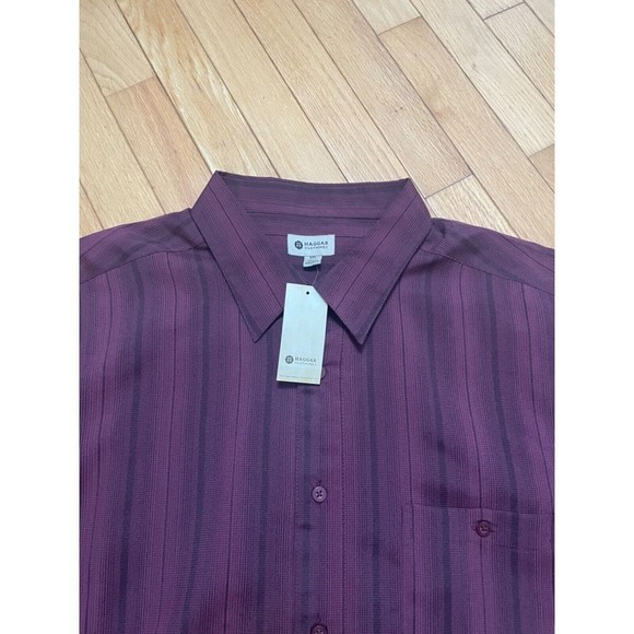 Haggar Button Down-Brand New-Msrp $50-Mens XXL-Front Pocket🔥 - Picture 4 of 6